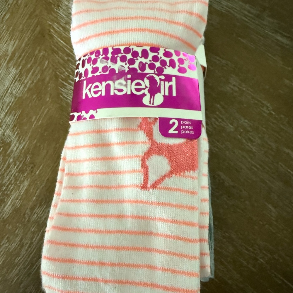 New Kensie Girl 2 pack tights Grey &Fox 12/14